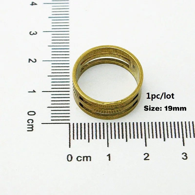 19mm 1pc Античное золото медь иглы наперсток протектор Винтаж кольцо ручной работы DIY ремесла Швейные аксессуары металлические инструменты для шитья - Цвет: 19mm 1pc