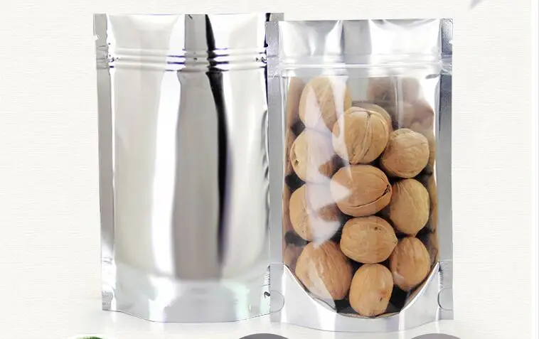 Прозрачный алюминиевый пакет с застежкой-молнией 20*30 см 100 шт. | Дом и сад