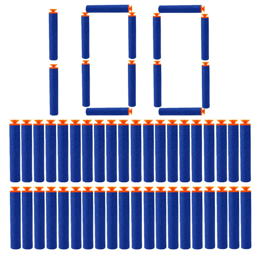 100pcs Bullets Забавные игрушки на открытом воздухе для детей Рождественский подарок игрушечный пистолет с мягкими пулями Дротика костюм стрельба пистолет оружие мягкие пули всплески пистолет - Цвет: 100pcs Bullets