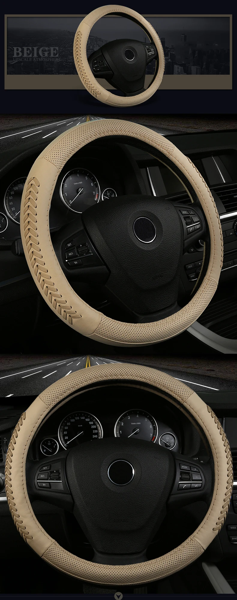 Покрытие для интерьера рулевого колеса автомобиля из натуральной кожи для porsche cayenne s gts macan persona Seahorse 323 tesla модель 3