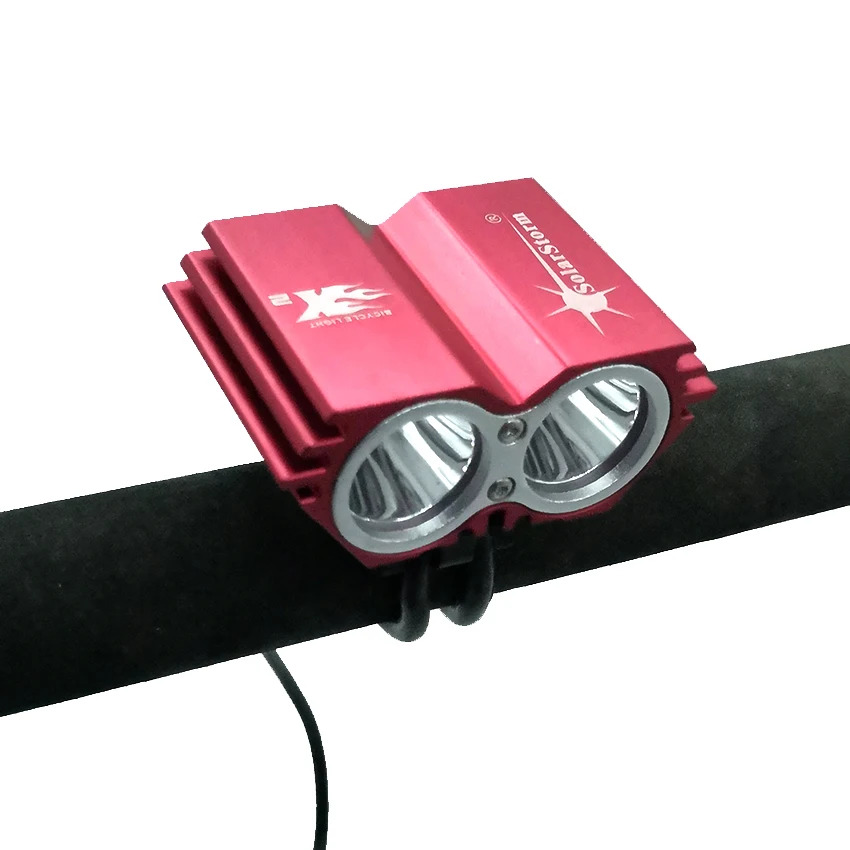 Мощный светодиодный фонарь X2 XM-L T6 светодиодный водонепроницаемый перезаряжаемый светильник 5000 люмен черный велосипедный светильник для горного велосипеда+ задний светильник+ зарядное устройство B