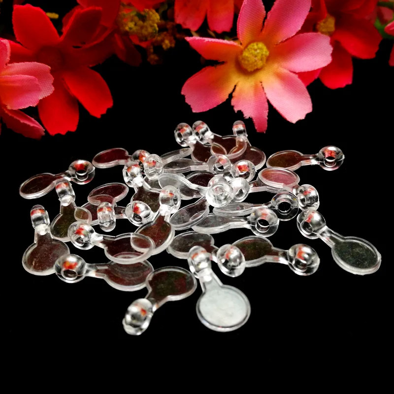 

300 шт./лот 16x8 мм Прозрачное пластиковое ожерелье соединители застежка браслет Подвеска крючок DIY детские ювелирные изделия Клип аксессуары