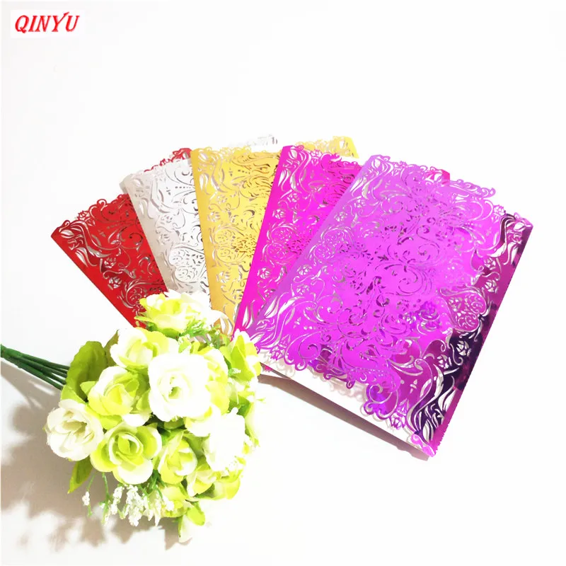 Роскошные Настольные визитки Свадебные Рождественские приглашения на день