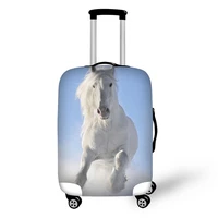 2017 animal horse cover for suitcase bags travel luggage accessories for mens women waterproof protection suitcase case cover