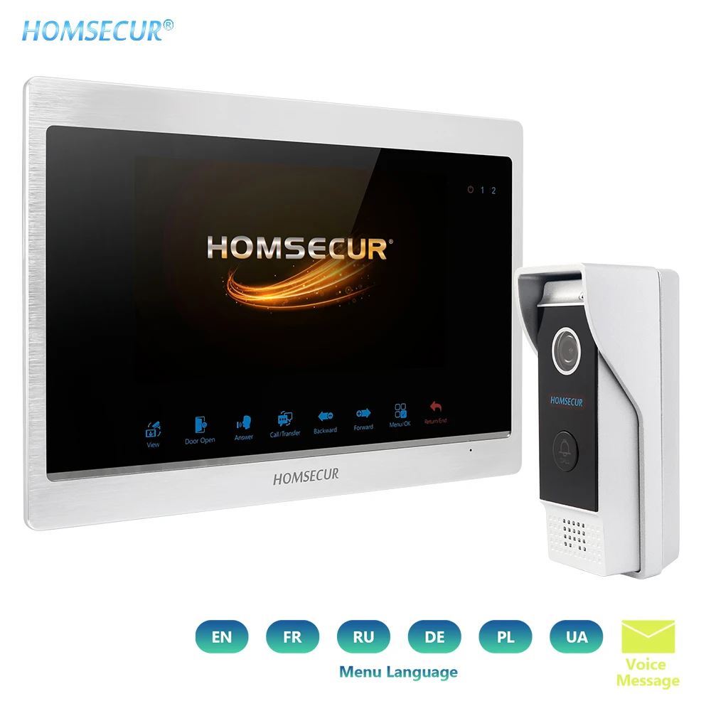 HOMSECUR 7 &quotвидеодомофон с поддержкой цифровой рамы для домашней безопасности