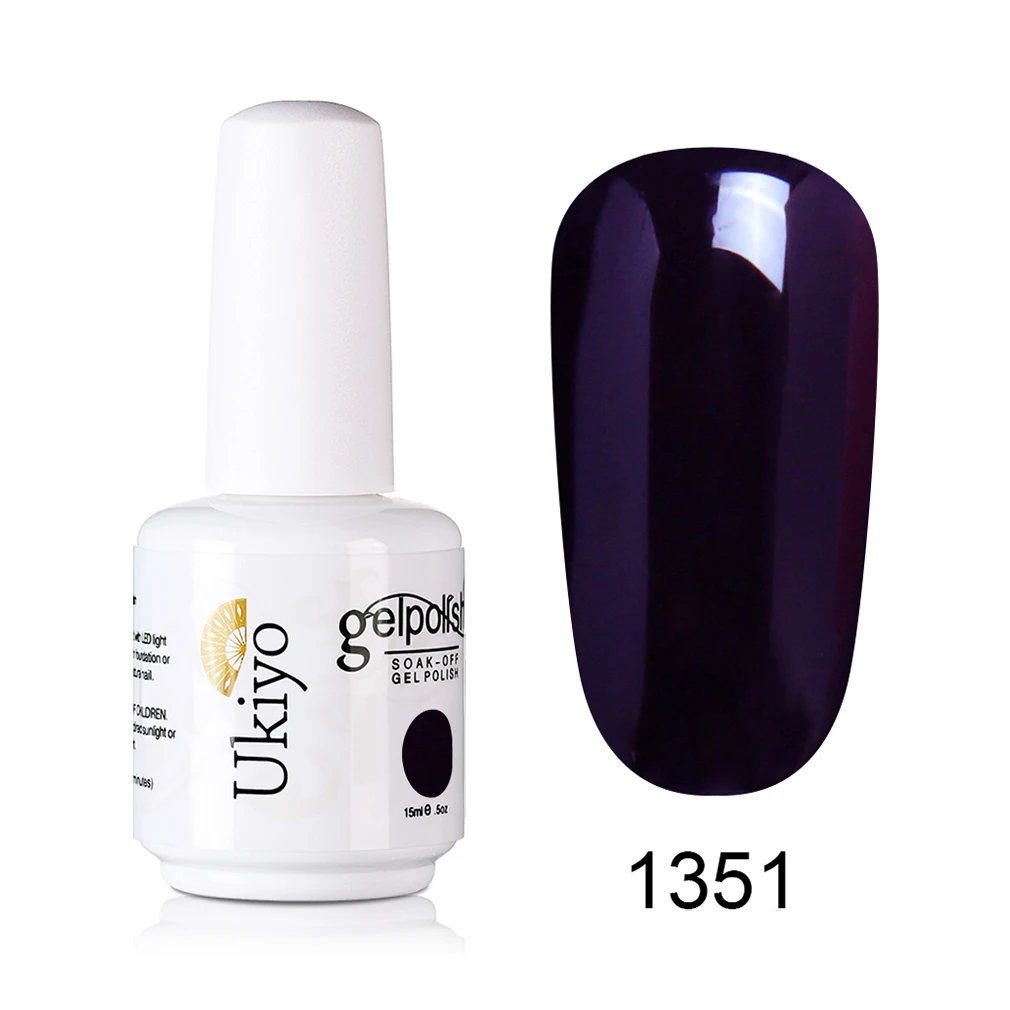 1351 Ukiyo 15 мл УФ-гель для ногтей Полупостоянный гель лак для ногтей Гель-лак блеск лак для ногтей для дизайна ногтей 170 великолепные цвета - Цвет: 1351