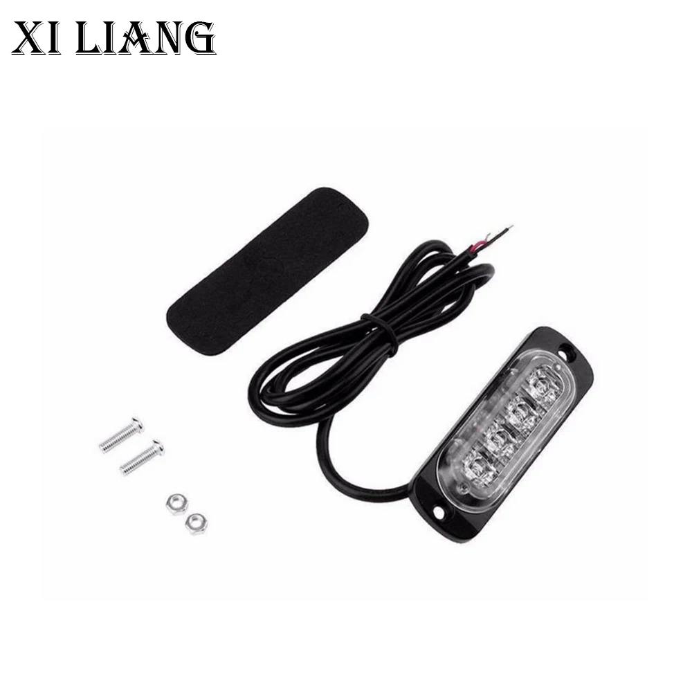 4 LED Strobe led Warning Light waterproof Breakdown Emergency Car Truck Beacon Lamp Amber Traffic warning | Автомобили и