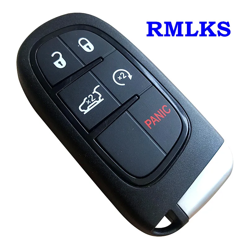 5 Buttons Smart Remote Car Key Fit For JEEP Cherokee 2014 To 2017 Keyless Entry 433MHz PCF7953M 4A CHIP GQ4-54T Chip No Mark | Автомобили