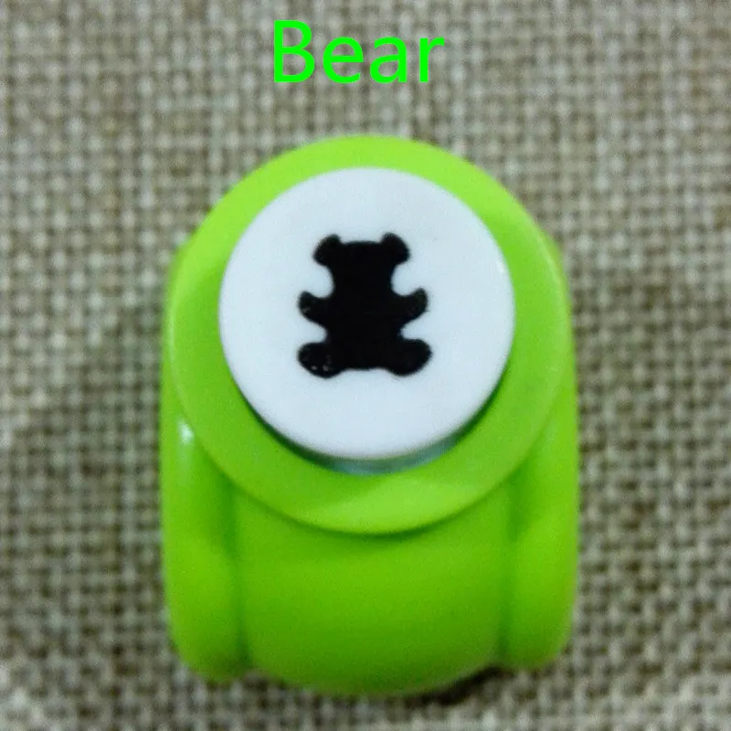 Bear 1 шт., для детей, мини-печатная бумага, ручной формирователь для скрапбукинга, бирки, карты, ремесло, сделай сам, инструмент для 16 видов стилей - Цвет: Bear