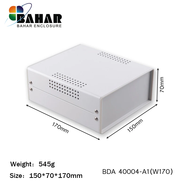 BDA40004-A1(W170) BDA40004(W170) 170*150*70 мм проект электронный железный ящик распределительная коробка для проводов на заказ Железный корпус для печатной платы - Цвет: BDA40004-A1(W170)