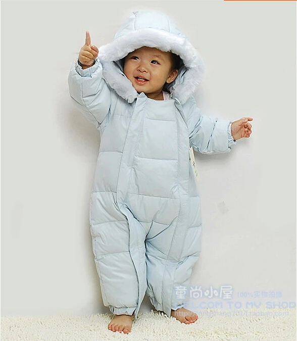 2022 Russia baby girls clothes winter feather clothing thicken down boys newborn snowsuits infantil overalls |