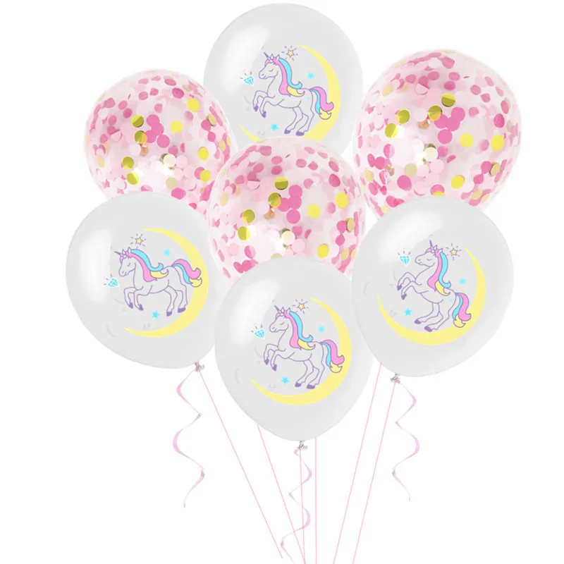 Воздушные шары с единорогом латексные 12 дюймов 10 шт. | Дом и сад