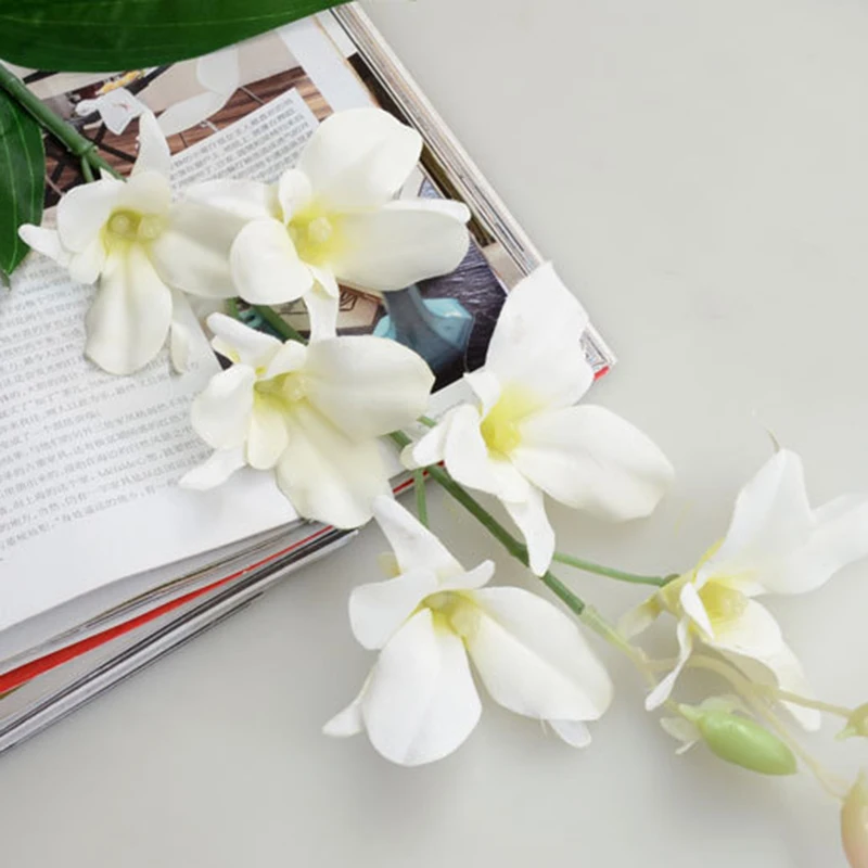 1 шт. искусственные цветы орхидеи отделение Высокое качество шелковые для
