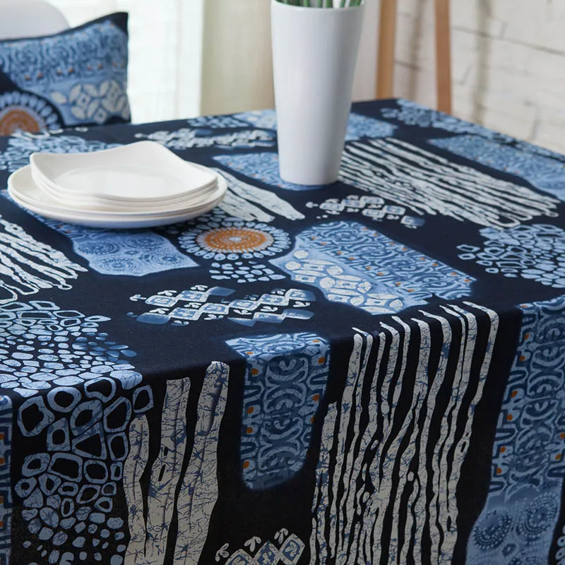 Горячая Современная богемная красочная скатерть с принтом прямоугольная крышка