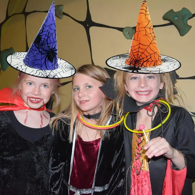 Шляпы ведьмы маскарадная лента Шляпа Волшебника головные уборы для вечеринки