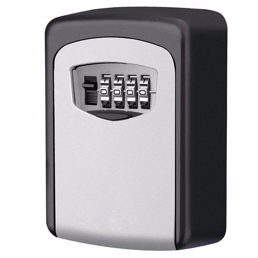 

Keybox Lock Key Safe Box Outdoor Wall Mount Combination Password Lock Hidden Keys Storage Box Security Safes For Home Office