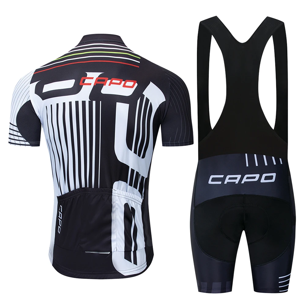 CAPO 2019 Лето короткий рукав Велоспорт Джерси костюм велосипедиста MTB Одежда