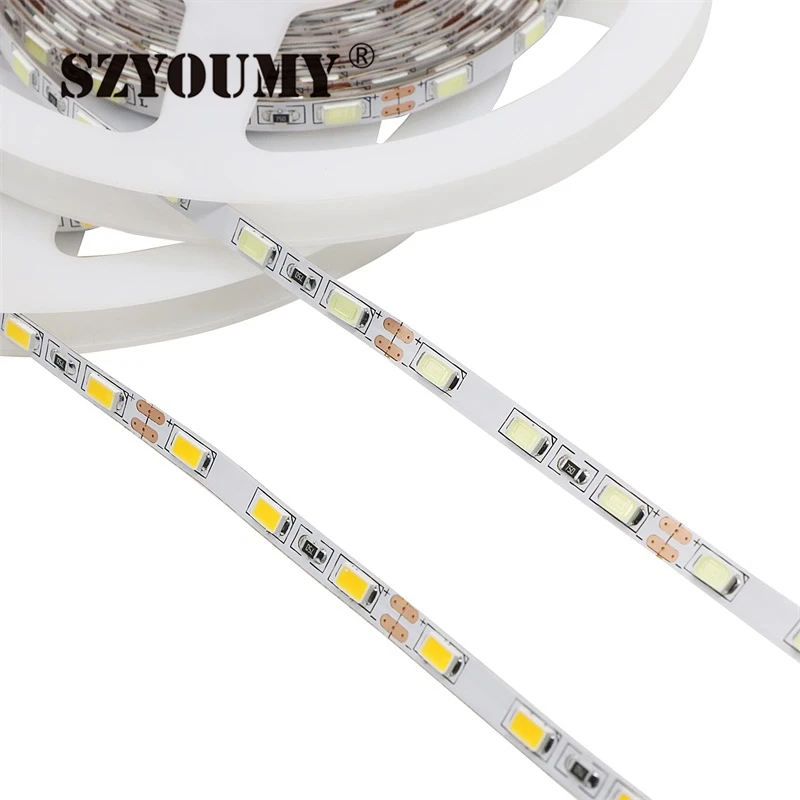 Новое поступление ультраяркая SMD 100 Светодиодная лента SZYOUMY 5630 м 60 светодиодов/м 12