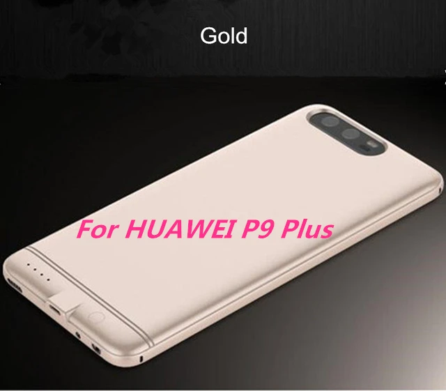 Чехол для huawei P9 power Bank P10, внешний аккумулятор, зарядное устройство, чехол для huawei P9 Plus, резервный аккумулятор, чехол для huawei P10 Plus - Цвет: Gold For P9 Plus