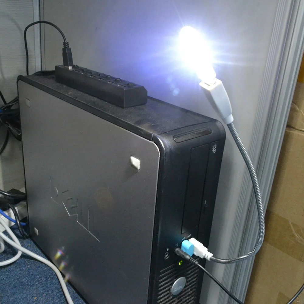 Гибкий USB кабель питания белый 30 см с углом обзора 360 градусов металлический