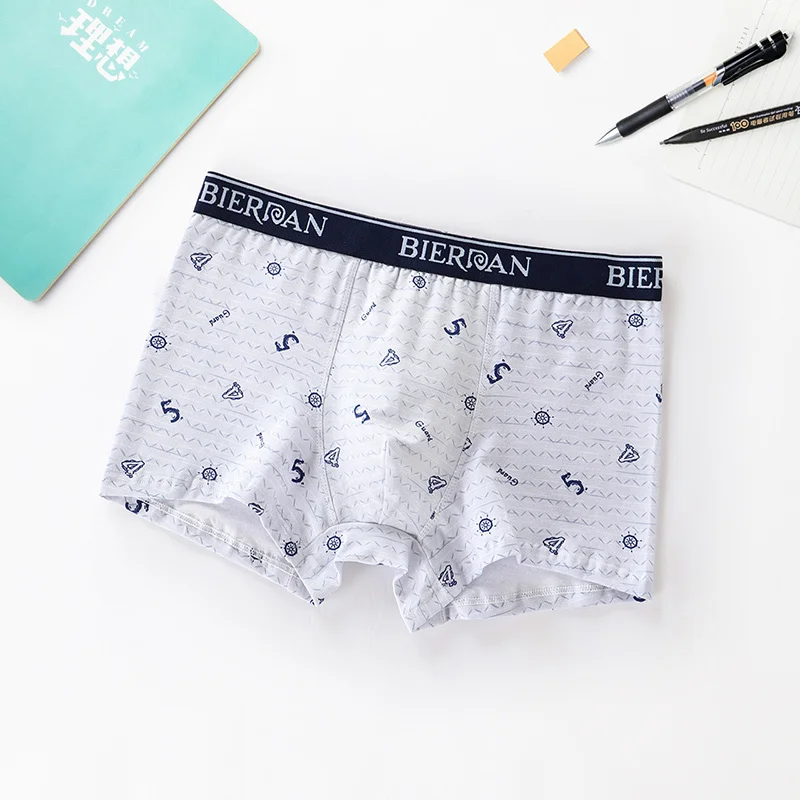 bierdan моды печати письма шорты мужского оболочки сумку хлопок трусики боксеров