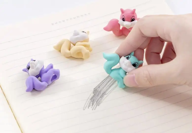 4 шт./компл. Kawaii Мини Карамельный цвет животных белка ластик из каучука необычный карандашный канцелярские студент дети подарок рисунок эскиз инструменты