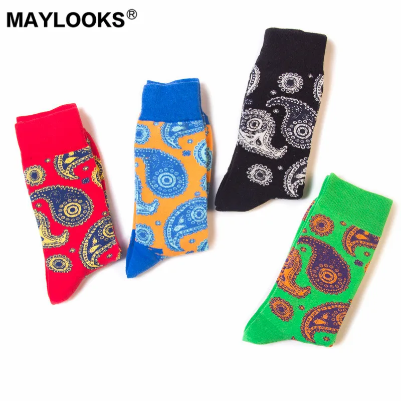 Maylooks Осенне-зимняя обувь новая мужская Носки Большие размеры личности женские