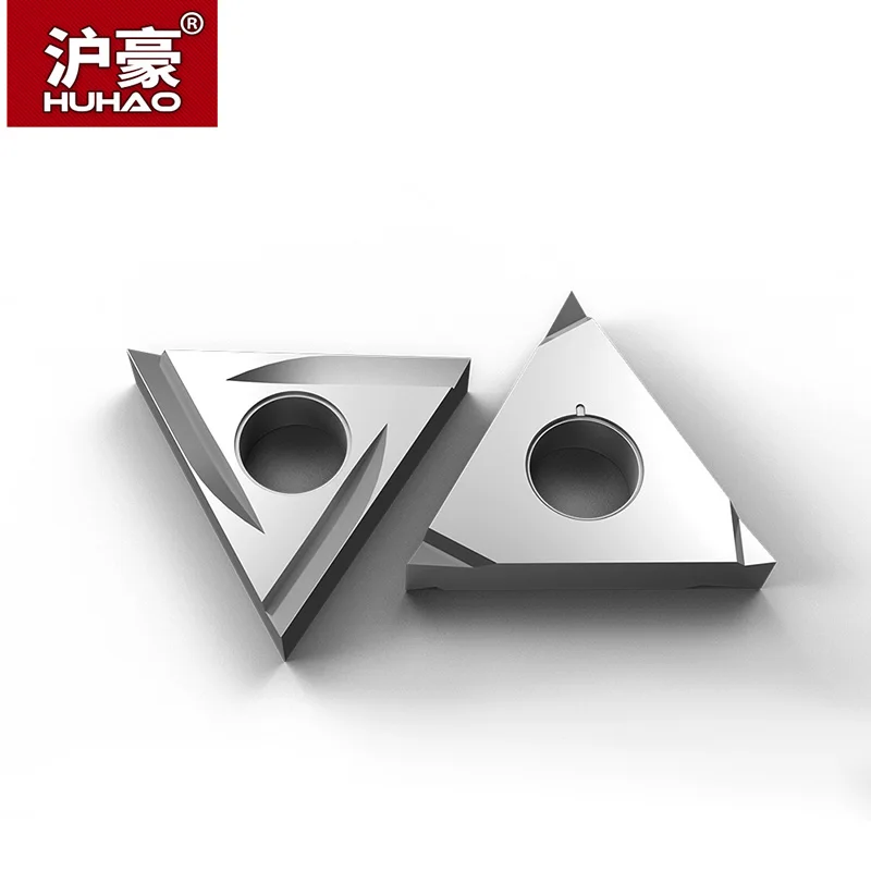 HUHAO 1 pc CNC Blade Fine Slotting Lathe Tool Triangular Double Side Durable Turning Inserts for For Steel |