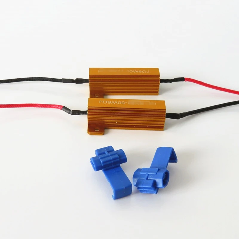 Wljh 2x50 Вт 6ohm светодио дный нагрузочного резистора H1 H3 H4 H7 H8 H11 9005 9006 1156 1157 HID фар DRL