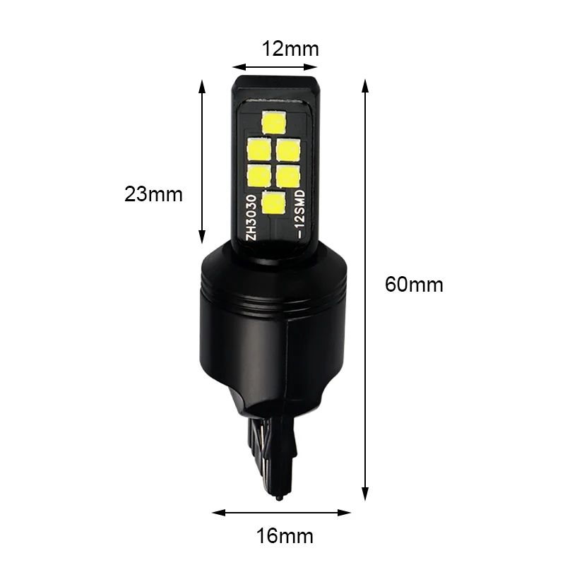 2 шт. автомобильная светодиодная сигнальная лампа T20 7443 7440 Led W21W W21/5 W WY21W Canbus Авто