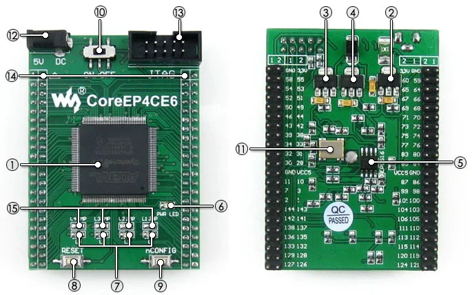 5 шт./лот материнская плата CoreEP4CE6 ALTERA Core EP4CE6E22C8N EP4CE6 Cyclone IV FPGA основная для