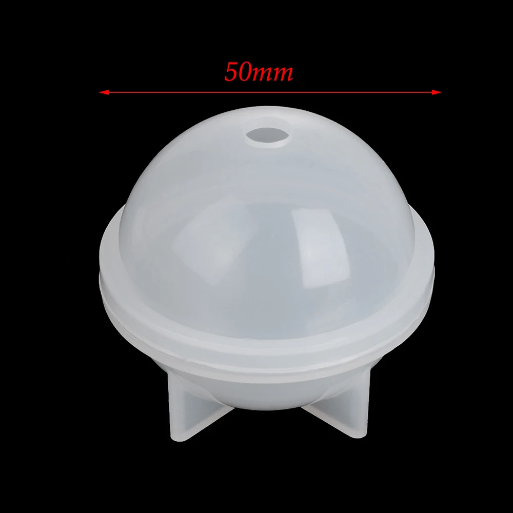 50mm 1 шт стерео сферические силиконовые формы для изготовления ювелирных изделий DIY шары из смолы украшения изделия из смолы формы для украшения ювелирных изделий Инструменты для украшения торта - Цвет: 50mm