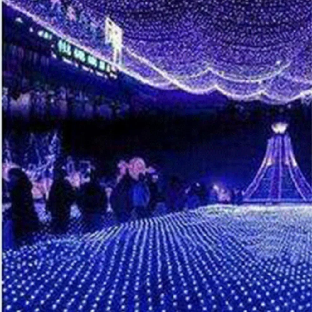 Outdoor 204 LED String Light Multi Color Waterproof Fishing Net Mesh Holiday Decoration for Wedding Party | Освещение