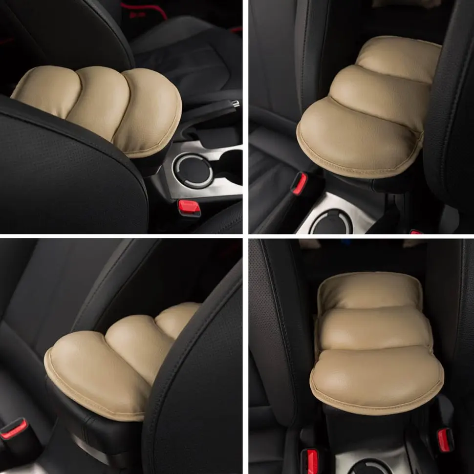 10 шт Универсальные супер мягкие ПУ кожаные автомобильные подушки-подлокотники