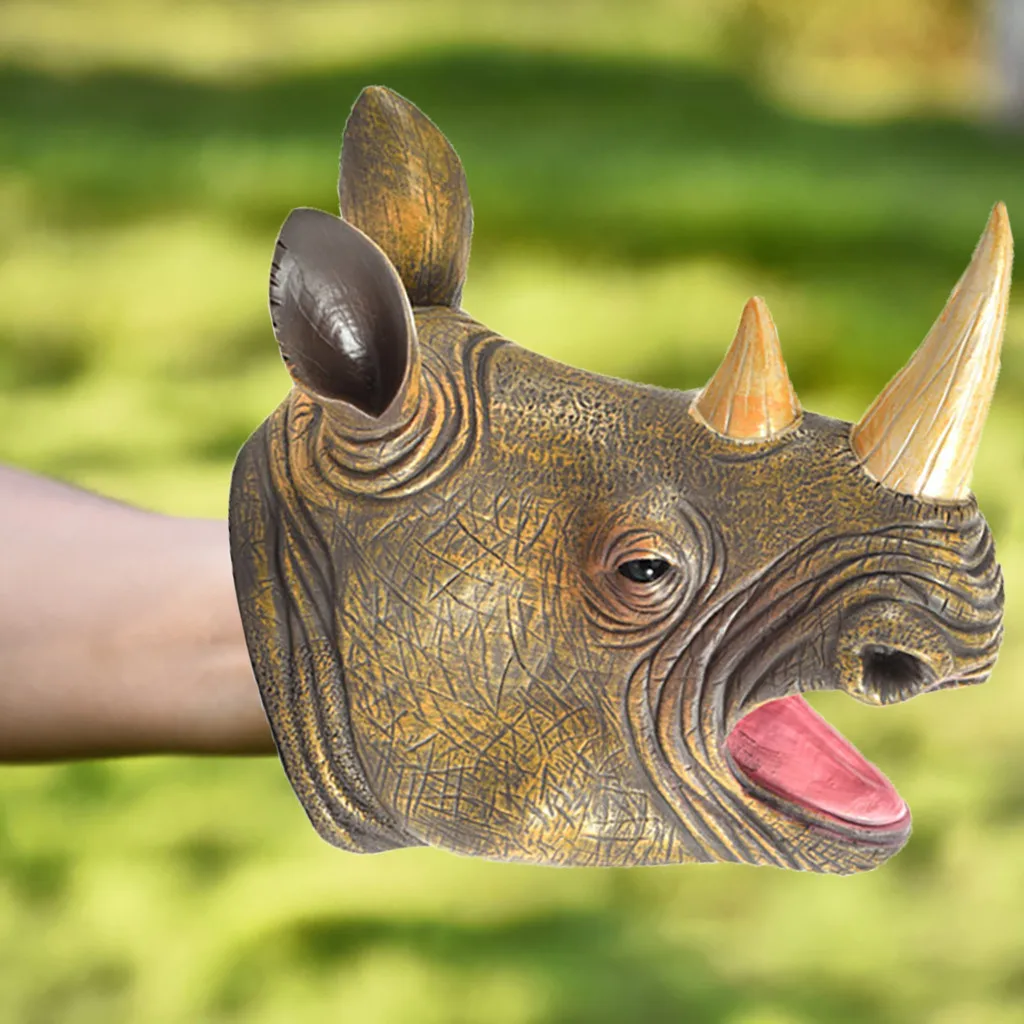 Обучающие куклы-куклы для животных ролевые игры реалистичные перчатки головы