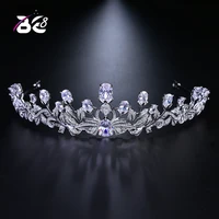 be 8 aaa cubic zirconia tiara king crown wedding hair jewelry micro pave party headpiece novia bijoux cheveux h120