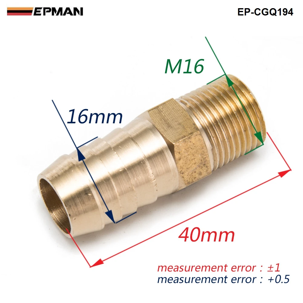 Латунный фитинг муфта 5/8 &quotшланг ID x 3/8&quot Мужской NPT топливный газовый водяной EP