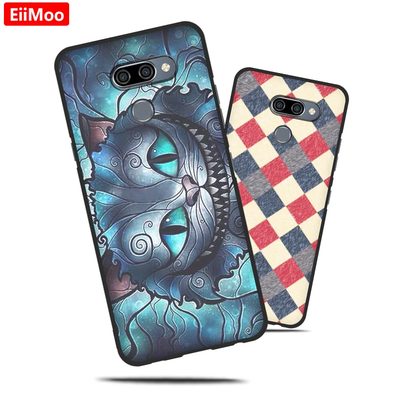 Женский чехол для LG K50 силиконовый мягкий с милым рисунком телефона K 50 lg k50 6 26