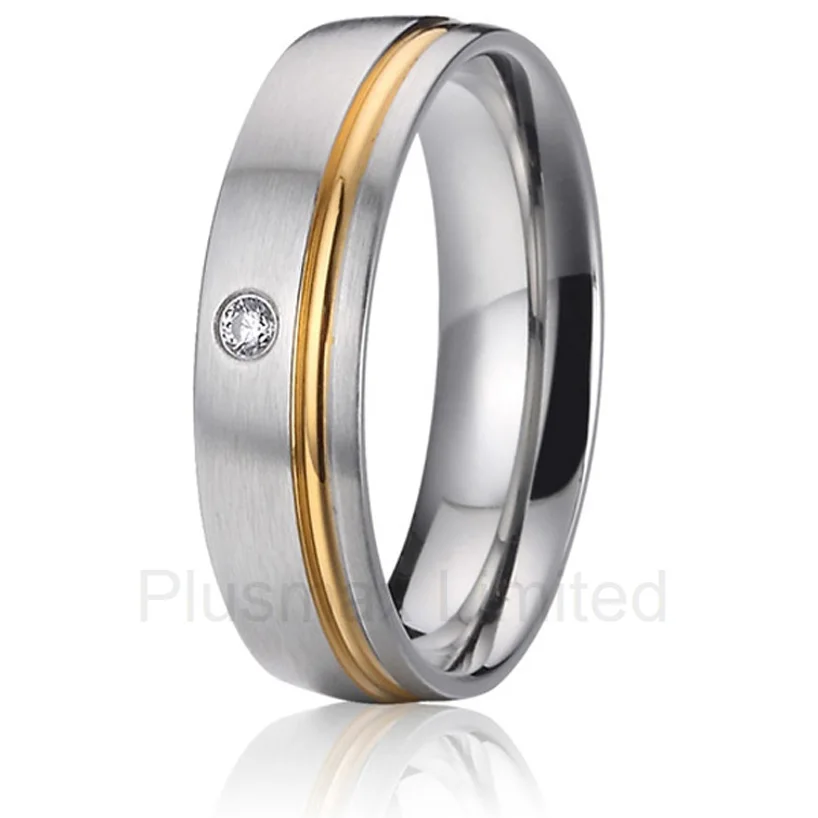 

2016 Professional and reliable jewelry seller offer a vast assortment of engagement wedding band pure titanium rings
