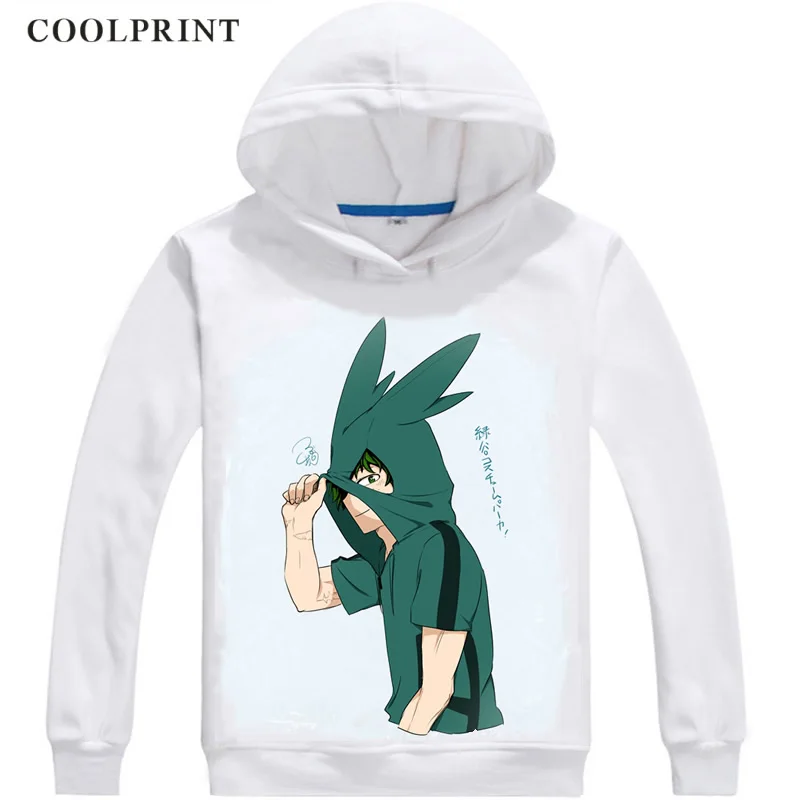 Толстовка Midoriya Izuku мужская с капюшоном худи принтом боку моя геройская академия