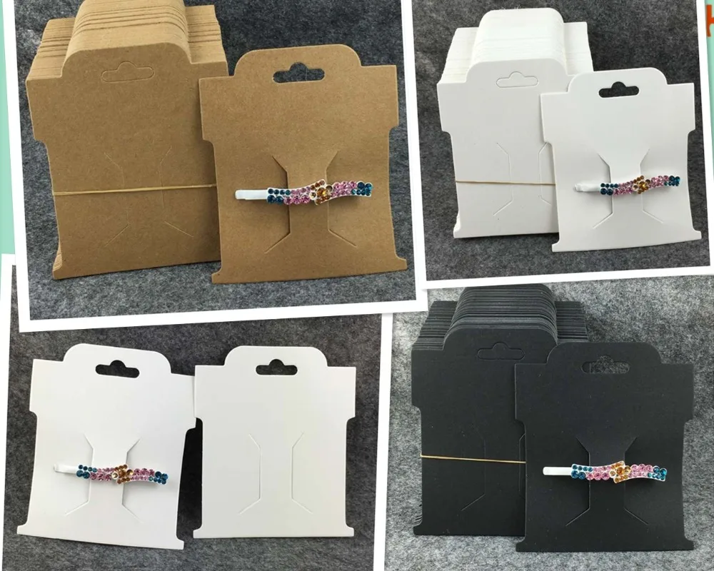 200 шт. крафт-заколки для волос карты упаковки шпильки и б/у аксессуаров