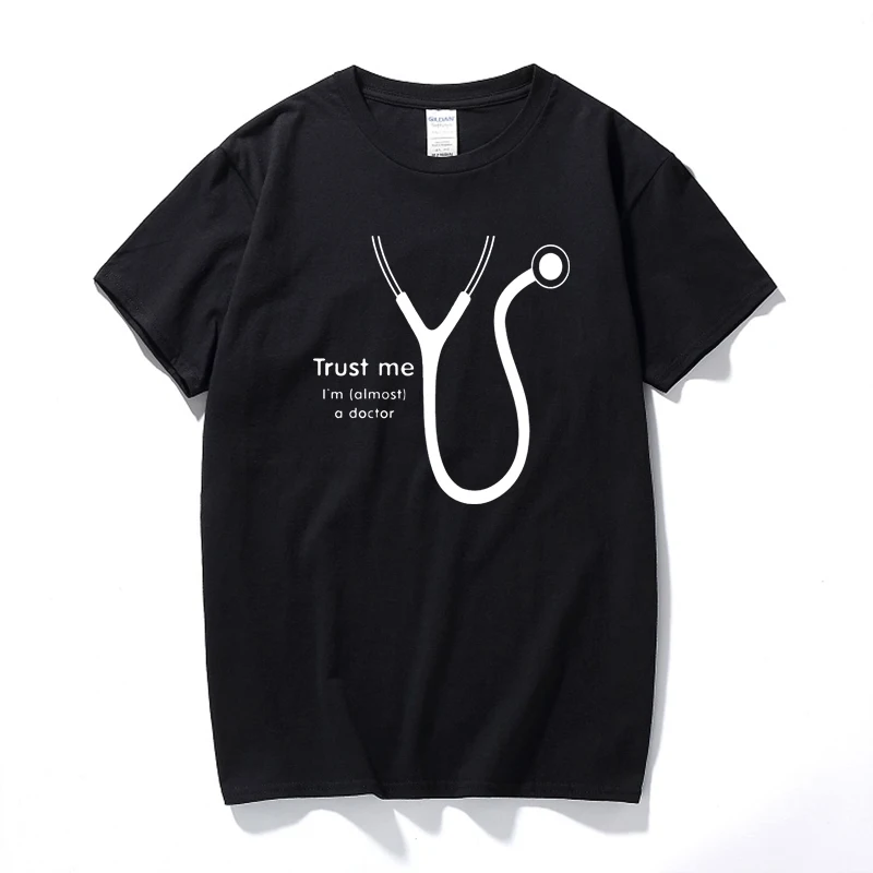 

Almost A Doctor Custom Funny T Shirt Tshirt Men Cotton Short Sleeve T-shirt Top Tees
