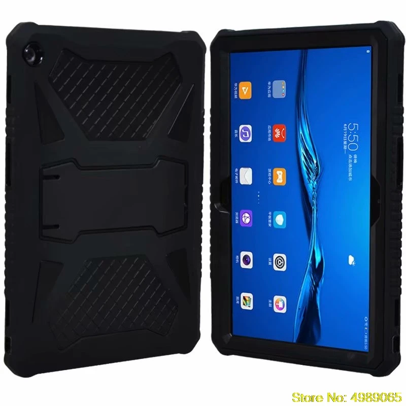 Серый Для AGS-L09 AGS-L03 AGS-W09 9,6 дюймов планшет для huawei MediaPad T3 10 планшета Ударопрочный силиконовый+ жесткий чехол-накладка из ПК для телефона Дети чехол - Цвет: Серый