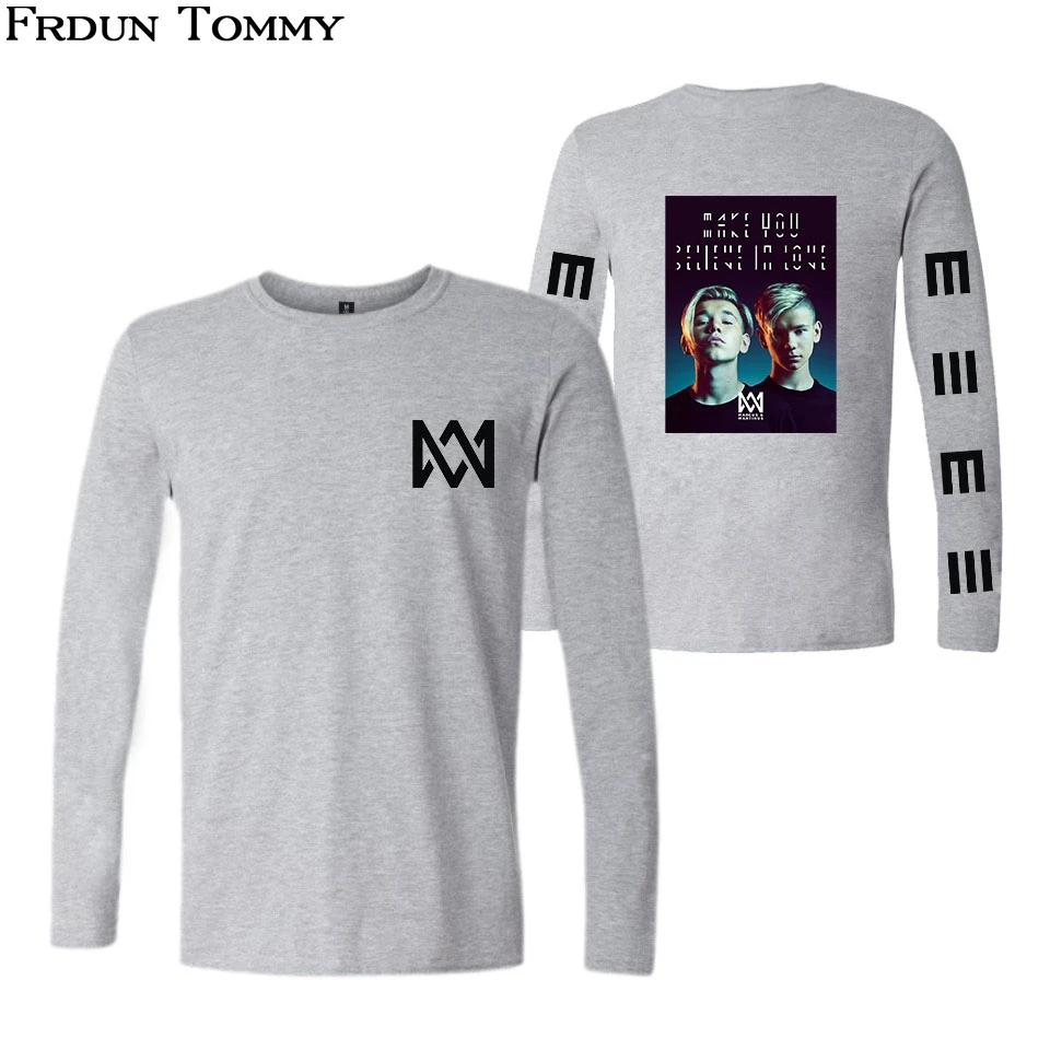 Marcus &amp Martinus LIKE IT Long Sleeve T-shirt Kpop Casual New Style College Unisex Autumn Plus Size Clothes | Женская одежда