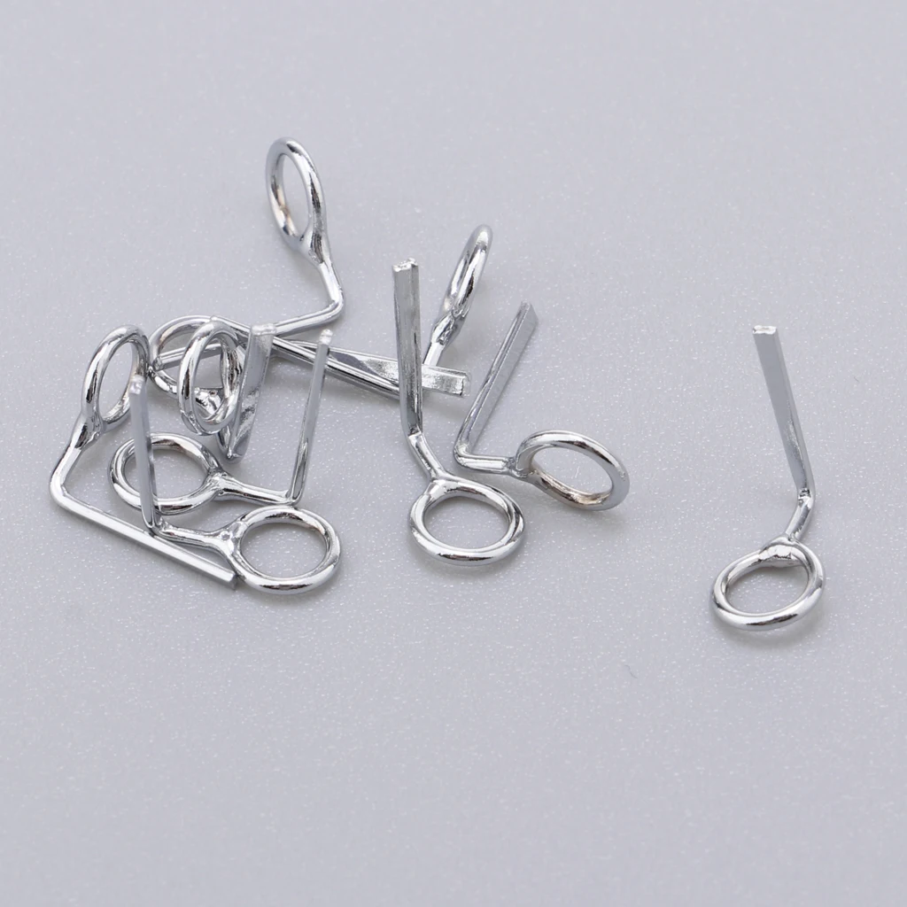 10 шт. Нержавеющая сталь рыболовные стержни приманка для рыбалки удилища Топы DIY