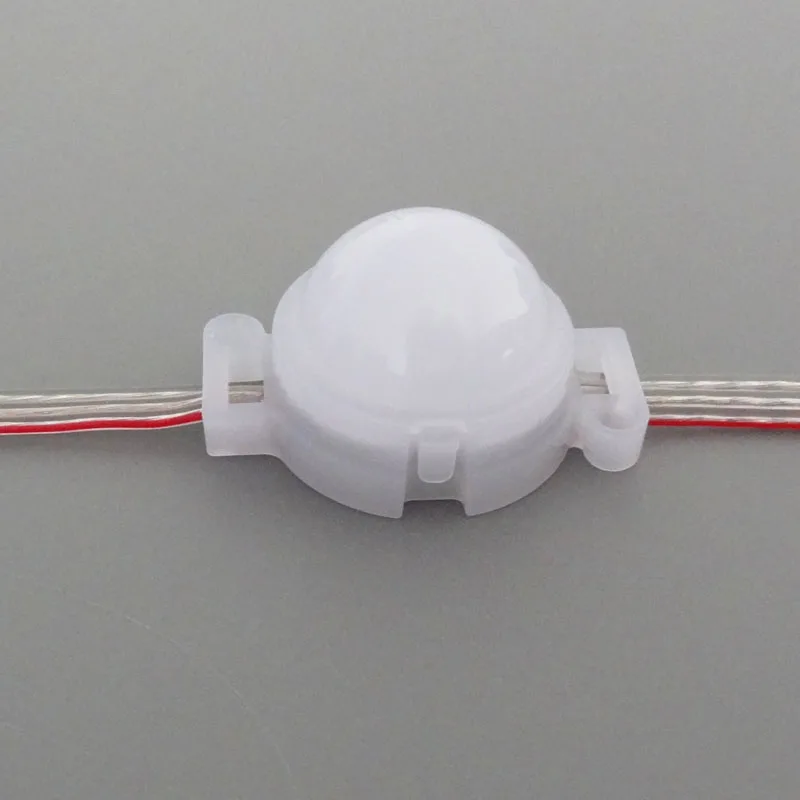 Светодиодный модуль WS2811 20 шт./струна 30 мм 12 В полноцветный rgb IP68 молочный 0 72 Вт