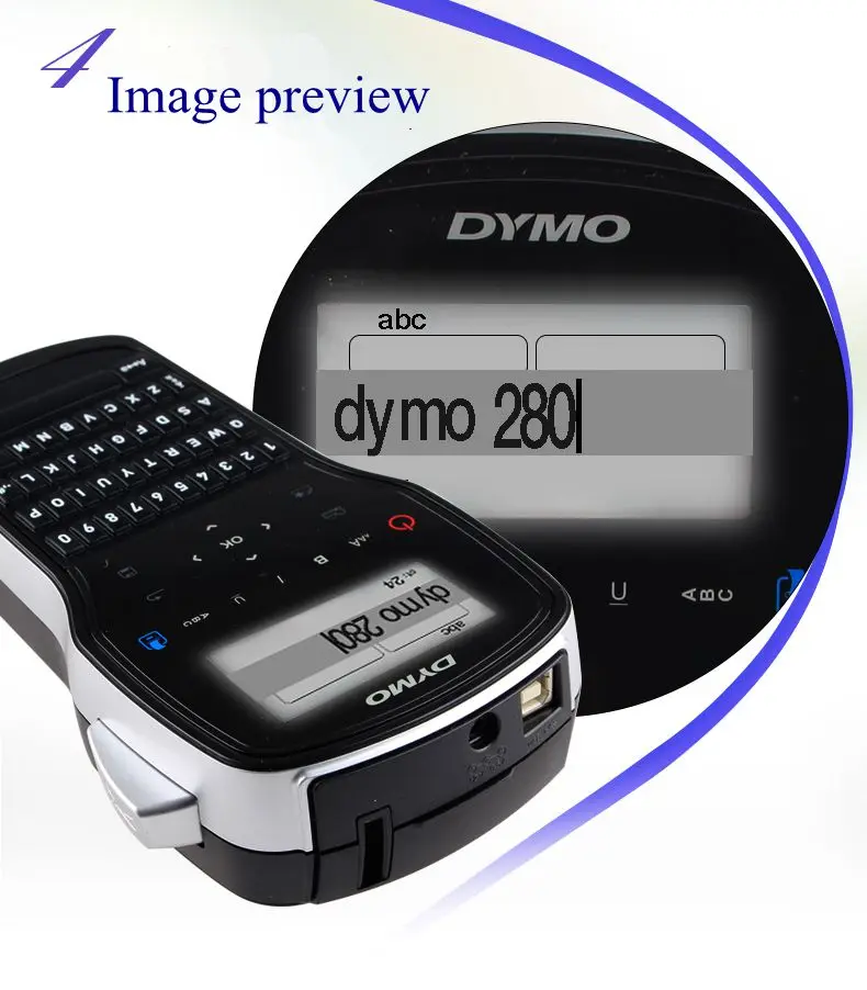 Для Dymo LM-280 машина этикеток китайский и английский ручной портативный принтер для этикеток может быть подключен к компьютеру