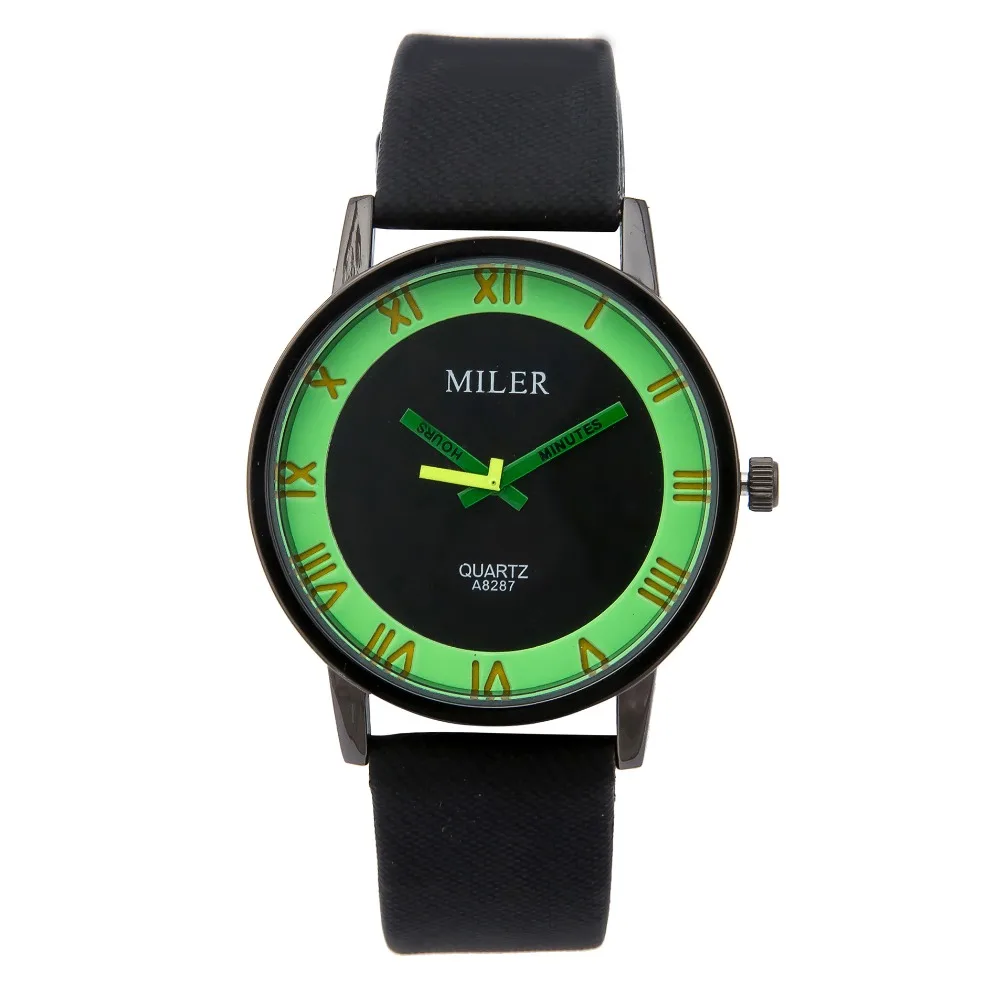 Reloj Mujer 2016 модные разноцветные женские часы люксовый бренд кожаный ремешок