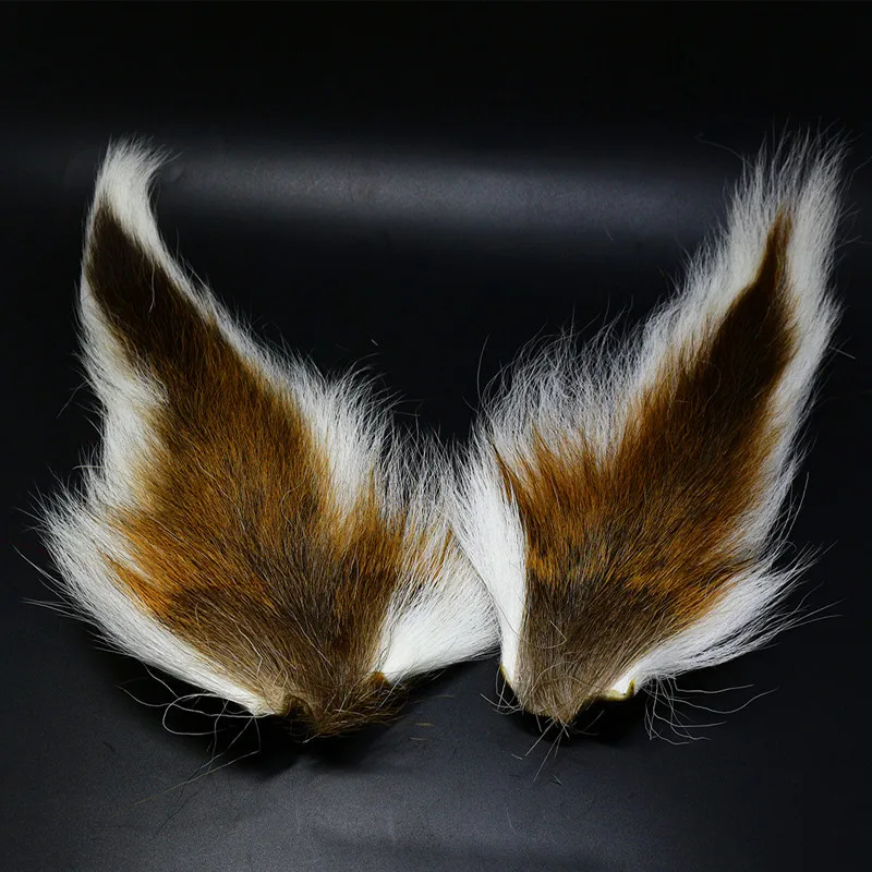 Натуральные белые большие северные bucktail супер тонкие длинные волосы весь bucktail стримеры обманщики клоузеры Джиги материалы для завязывания мух