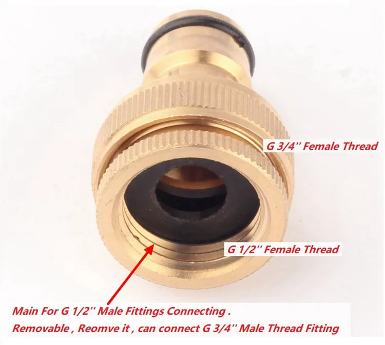 Multi-Функция 1/2 ''или 3/4'' женский Нитки Медь Соски разъем сад Нитки коснитесь/кран адаптер орошения шланг для воды Инструменты